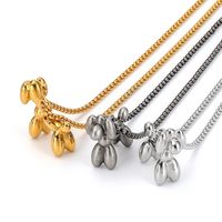 304 Stainless Steel 18K Gold Plated Original Design Polishing Animal Pendant Necklace main image 6