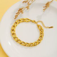 Sweet Rabbit Sun Heart Shape Titanium Steel 18K Gold Plated Artificial Gemstones Bracelets In Bulk main image 6