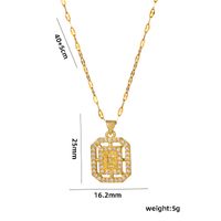 Simple Style Star Heart Shape Stainless Steel Plating Inlay Zircon 18k Gold Plated Pendant Necklace sku image 9