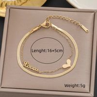 Elegant Circle Roman Numeral Butterfly Titanium Steel 18K Gold Plated Bracelets In Bulk sku image 3