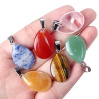 Simple Style Solid Color Natural Stone Polishing Charms main image 3