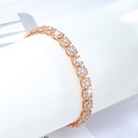 Luxurious Xuping Geometric Alloy Plating Inlay Artificial Rhinestones 18k Gold Plated Women's Bracelets main image 4