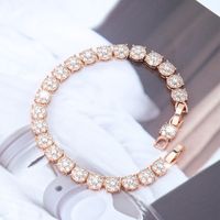 Luxurious Xuping Geometric Alloy Plating Inlay Artificial Rhinestones 18k Gold Plated Women's Bracelets main image 5