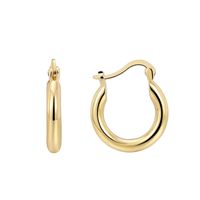 1 Pair Punk Simple Style Classic Style Solid Color Plating Copper 18k Gold Plated Hoop Earrings main image 2