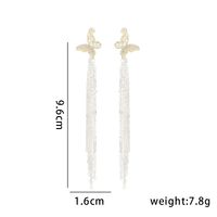 1 Pair Simple Style Butterfly Inlay Copper Zircon Drop Earrings main image 4