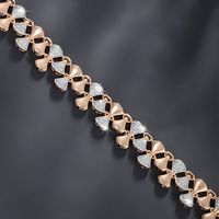 Lady Xuping Geometric Alloy Copper Plating Inlay Artificial Rhinestones 18k Gold Plated Women's Bracelets main image 6