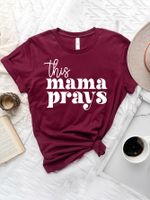 Women's T-shirt Short Sleeve T-shirts Printing Casual Simple Style Letter main image 3
