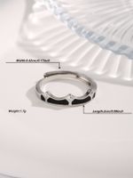 Einfacher Stil Einfarbig Legierung Inlay Zirkon Paar Ringe main image 5