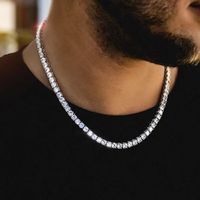 Décontractée Élégant Géométrique Le Cuivre Laiton Zircon Or Blanc Plaqué Unisexe Collier sku image 8