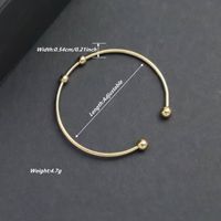 Wholesale Elegant Lady Solid Color Stainless Steel Plating 18k Gold Plated Bangle main image 7