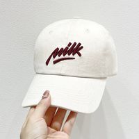 Unisex Simple Style Letter Embroidery Curved Eaves Baseball Cap main image 1