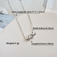 Lady Solid Color Stainless Steel Plating 18k Gold Plated Necklace main image 6