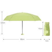 Damen Kleiner Sonnenschirm Vinyl Sun-proof Geschenk Regenschirm main image 2