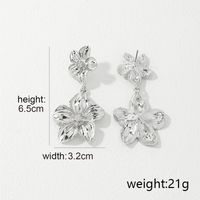 1 Piece Elegant Sweet Flower Petal Alloy Drop Earrings main image 3