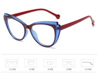 Casual Simple Style Color Block Leopard Ac Butterfly Frame Full Frame Optical Glasses main image 2