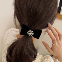 Women's Sweet Bow Knot Cloth Hair Clip Hair Tie sku image 2