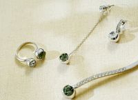 Elegant Glam Geometric Alloy Inlay Rhinestones Platinum Plated Women's Jewelry Set main image 4