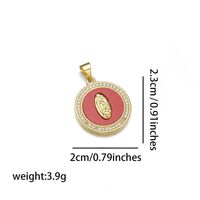 Vintage Style Simple Style Virgin Mary Copper Inlay Zircon 18k Gold Plated Charms sku image 4