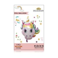 Cute Unicorn Aluminum Film Party Birthday Balloons sku image 2