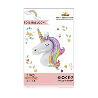 Cute Unicorn Aluminum Film Party Birthday Balloons sku image 6