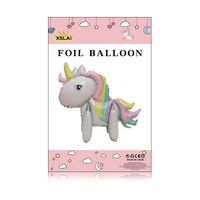 Cute Unicorn Aluminum Film Party Birthday Balloons sku image 8