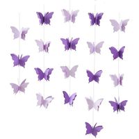 Cute Butterfly Paper Holiday Party Decorative Props sku image 8