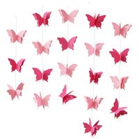 Cute Butterfly Paper Holiday Party Decorative Props sku image 7