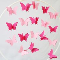 Cute Butterfly Paper Holiday Party Decorative Props sku image 14