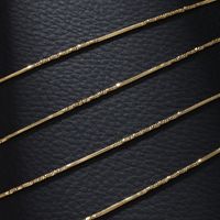 Edelstahl 304 18 Karat Vergoldet XUPING Strassenmode Überzug Kette Einfarbig Halskette main image 1