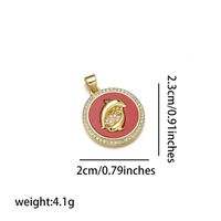 Simple Style Tower Eye Copper Zircon 18k Gold Plated Charms sku image 4