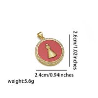 Simple Style Tower Eye Copper Zircon 18k Gold Plated Charms sku image 8