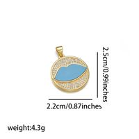 Simple Style Tower Eye Copper Zircon 18k Gold Plated Charms sku image 6