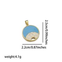 Simple Style Tower Eye Copper Zircon 18k Gold Plated Charms sku image 7