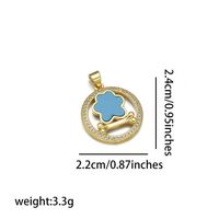 Simple Style Tower Eye Copper Zircon 18k Gold Plated Charms sku image 3