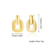 1 Pair Ig Style Simple Style Solid Color Plating Copper Drop Earrings sku image 7