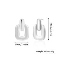 1 Pair Ig Style Simple Style Solid Color Plating Copper Drop Earrings sku image 8
