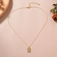 Ig Style Sweet Heart Shape Flower Copper 14k Gold Plated Pendant Necklace In Bulk main image 4