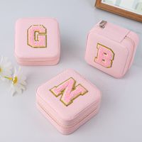 Simple Style Letter Pu Leather Jewelry Boxes main image 5