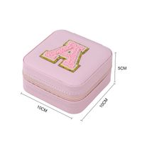 Simple Style Letter Pu Leather Jewelry Boxes main image 2