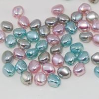 1 Piece Arylic UV Plating Solid Color Polished Beads main image 2