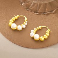 Style Simple Rond Le Cuivre Plaqué Or Clips D'oreille Boucles D'oreilles 1 Paire sku image 1