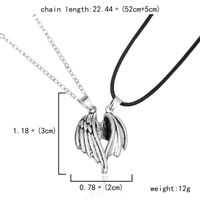Streetwear Wings Alloy Plating Valentine's Day Unisex Pendant Necklace main image 2