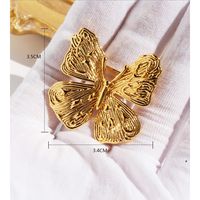 Vintage Style Butterfly Brass Plating Women's Brooches 1 Piece main image 2