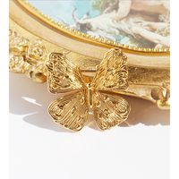 Vintage Style Butterfly Brass Plating Women's Brooches 1 Piece main image 4
