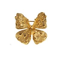 Vintage Style Butterfly Brass Plating Women's Brooches 1 Piece main image 3