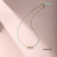 304 Stainless Steel 18K Gold Plated Vintage Style XUPING Beaded Plating Chain Solid Color Necklace main image 3