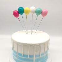 Birthday Cute Simple Style Solid Color Plastic Holiday Party Cake Decorating Supplies main image 1