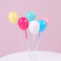 Birthday Cute Simple Style Solid Color Plastic Holiday Party Cake Decorating Supplies main image 3