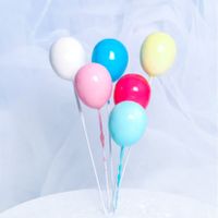 Birthday Cute Simple Style Solid Color Plastic Holiday Party Cake Decorating Supplies main image 4