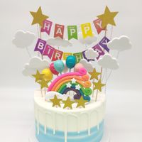 Birthday Cute Letter Paper Birthday Cake Decorating Supplies main image 2